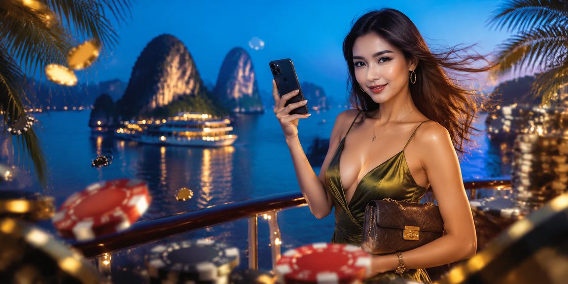 Người chơi Việt Nam trải nghiệm cá cược esports và thể thao trực tuyến tại vịnh Hạ Long