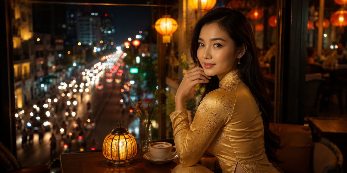 Người dùng tại TP.HCM trải nghiệm cá cược trực tuyến trên xomien với trang phục áo dài truyền thống
