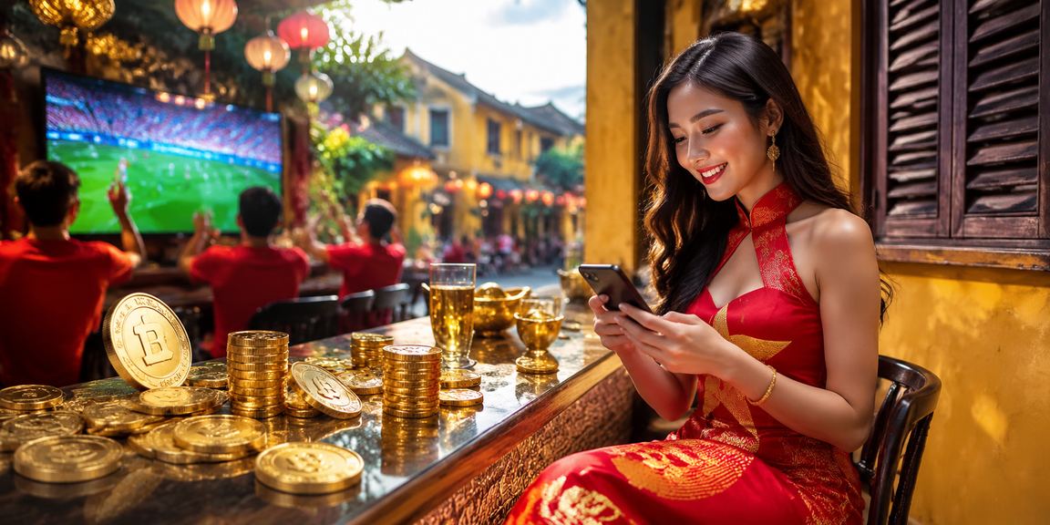 Du khách và người dân Hội An trải nghiệm casino di động tại lễ hội đèn lồng
